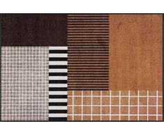 Wash + Dry Design Tapis en Nylon Marron 115/175