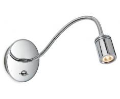 Firstlight 3Â W LED Ritz Flexi Applique Murale avec Interrupteur, Nickel brossÃ©