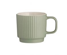 Rayware Mason Cash 2002.103 Tasse en porcelaine Motif ligne en relief Gris