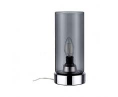 Paulmann Pinja Touch max Lampe de chevet Fonction tactile, Métal Verre, 77056, Tischleuchte