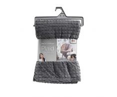 douceur dintÃ©rieur plaid 125x150cm quincy anthracite