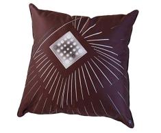 Coussin 50 x 50 cm déhoussable - couleurs: Noir et Blanc - Photo dart by Isabelle Delbecque