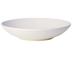 Villeroy & Boch Manufacture Rock Blanc Coupelle plate (23,5 cm), Porcelaine Premium, Blanc