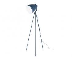 LEITMOTIV LM1850BL Lampadaires, Le Fer, Bleu foncé