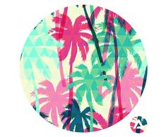 Homedecor. Maison Miami 218,4Â cm DIY adhÃ©sif Cercles Murale sur Toile, tissÃ© Polyester, Petite, 20.3Â x 20.3Â cm, Tissu, Multi/Couleur, 20.32Â x 20.32Â x 20.32Â cm