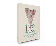 Stupell Industries Vous Avez Tout ce Dont Vous Avez Besoin Typographie XXL tendue sur Toile DÃ©coration Murale, Multicolore