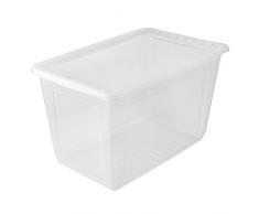 keeeper Boîte de Rangement avec Système Air Control, 59 x 39 x 35 cm, 52 l, Bea, Transparent