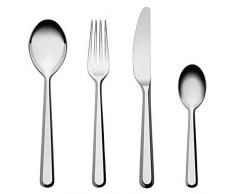 Alessi BG02S24 Service à couverts 24 pièces, Argent