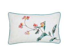 Joules Cottage Coussin à Carreaux Crème 30 x 50 cm