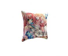 Picanova Coussin dÃ©coratif, Satin, Multicolore, 40 x 40 cm