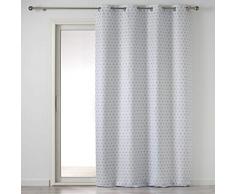 douceur dintÃ©rieur rideau a oeillets 140x260 cm polyester constelline gris