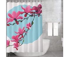 Bonamaison Rideau de Douche en Polyester Multicolore 155 x 220 cm