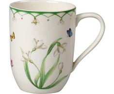 Villeroy & Boch Colourful Spring Tasse à café, 340 ml, Porcelaine Premium, Blanc/Multicolore