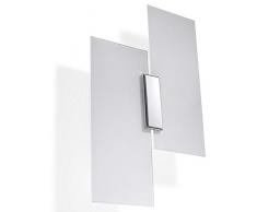 Sollux Lighting Fabiano Applique murale en verre Blanc chromé
