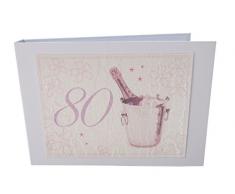 White Cotton Cards Age 203,2Â cm Rose Champagne Design Tiny Valeur Album Photo, Blanc