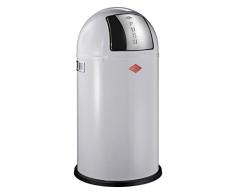 WESCO 175 831-73 Poubelle, Acier Inoxydable, Noir, 50L