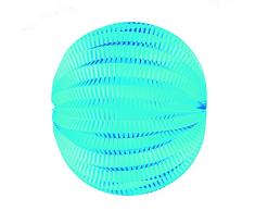 Party Pro 50214M LAMPION Rond Papier 60g, Bleu Glacier, 20 x 20 x 20 cm