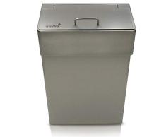 Awiwa Poubelle de Salle de Bain INOX 27,7 x 42,1 x 12,7 cm
