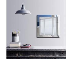 Bonamaison DÃ©coration Murale Impression sur Miroir EncadrÃ© sur Toile, Dimensions: 50 x 50 Cm - ConÃ§u et fabriquÃ© en Turquie