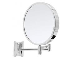 RIDDER 03103100 Maquillage, cosmétique, Miroir de Rasage, Métal, chromé, env. 20,5 x 28,5 cm