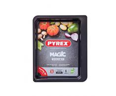 Pyrex - Magic -Plat à Four Rectangulaire en Métal 30x23 cm