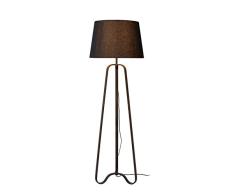 Lucide 30776/81/97 Lampadaire, Acier, E27, 60 W, Rouille, Noir
