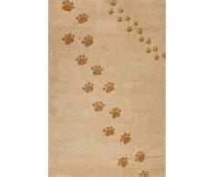 Art pour enfant Label qualitÃ© certifiÃ© Standard 100Â Empreintes Tapis pour enfants, 100% polypropylÃ¨ne, beige, 100Â x 150Â cm