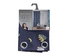 douceur dintÃ©rieur rideau a oeillets 140x260 cm polyester marley bleu