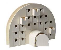 Artemio Calendrier de lavent igloo 44x15,5x32 cm, Bois