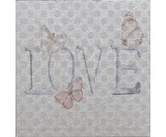 White Cotton Cards Tiny Album Photo Valeur Love, Design Vintage, Blanc