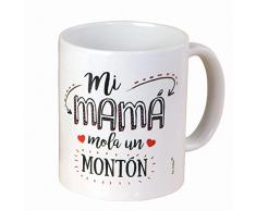 Mopec Tasse cerÃ¡micami Maman Mola dans boÃ®te Cadeau, Porcelaine, Blanc, 8.1Â x 8.1Â x 9.5Â cm