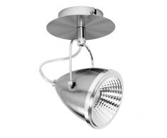 Spot Light Lampe murale LED de Oliver 1Â ampoule, avec 1Â x 5Â W, GU10, nickel mat/chromÃ©/SP de 5109127
