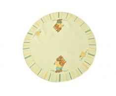 Bellanda 96306â40Â x 120Â Ovale de Table Polyester Blanc 60Â x 60Â x 0,50Â cm Jaune