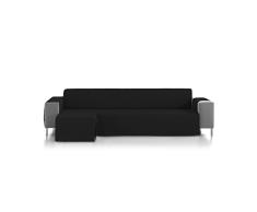 Eiffel Textile Marseille Chaise Longue â Couvre Canapé Bras Gauche 280 x 195 x 2 cm Noir