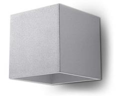 Sollux Lighting Quad 1 Applique murale Aluminium Gris