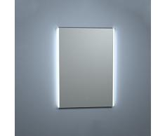 Kristaled Miroir de Bain avec rÃ©troÃ©clairage, Cristal, Argent, 60Â x 80Â x 3Â cm