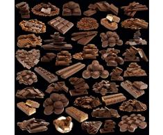 Scenolia Tableau Verre Acrylique Chocolat 60 x 60 cm | DÃ©coration Murale Design Fait en France