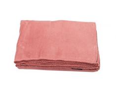 David Fussenegger Plaid Savona Uni, Coton mélangé, Rouge, 200 x 150 cm