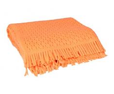 MI CASA Plaid Round 130 x 170 Orange