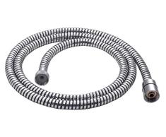 Gedy Super Black 01 Flexible de Douche, PVC, Chrome et Noir, 1,4 x 1,4 x 200 cm