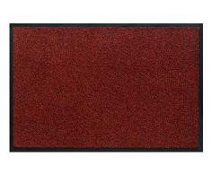 Hamat Paillasson Portal en Polyamide Anti-Poussière Polyamide Chiné Rouge, 90X150 Cm