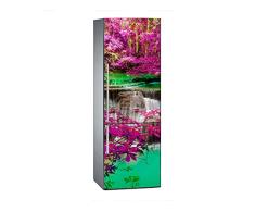 Oedim - Vinyle pour frigo Cascade 185 x 60 cm | Adhésif Durable et économique | Autocollant décoratif au Design élégant