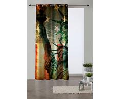Martina Home LibertÃ© Rideau Oeillets, Tissu, Multicolore, 280Â x 140Â x 3Â cm