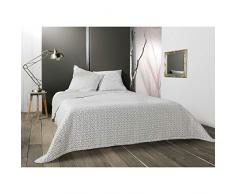 Linder Plaid Doux, Polyester, Gris, 230x250 cm