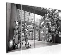 Tableau decoration murale 3D Balles 200 x 80 cm - XXL Impression sur Toile Salon Appartment 5 Parties - prÃªt Ã accrocher - 506355c