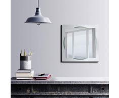 Bonamaison Décoration Murale Impression sur Miroir Encadré sur Toile, Dimensions: 50 x 50 Cm - Conçu et fabriqué en Turquie