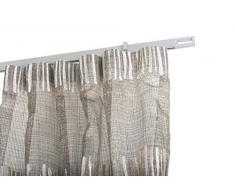 InCasa Tringle à Rideaux: 32 x 12 mm, L. 140 cm. en Aluminium Satin â Complet