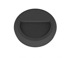 V-TAC Spot LED Rond Noir 2 W, pour extÃ©rieur