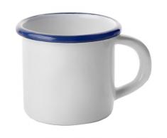 IBILI 903008 Gobelet, Acier, Blanc/Bleu, 8 cm