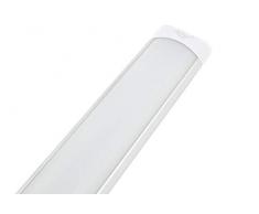 BES Plafonnier LED 40 W, Naturel 120 cm Slim SMD Plafond 220 V Lampe Argent